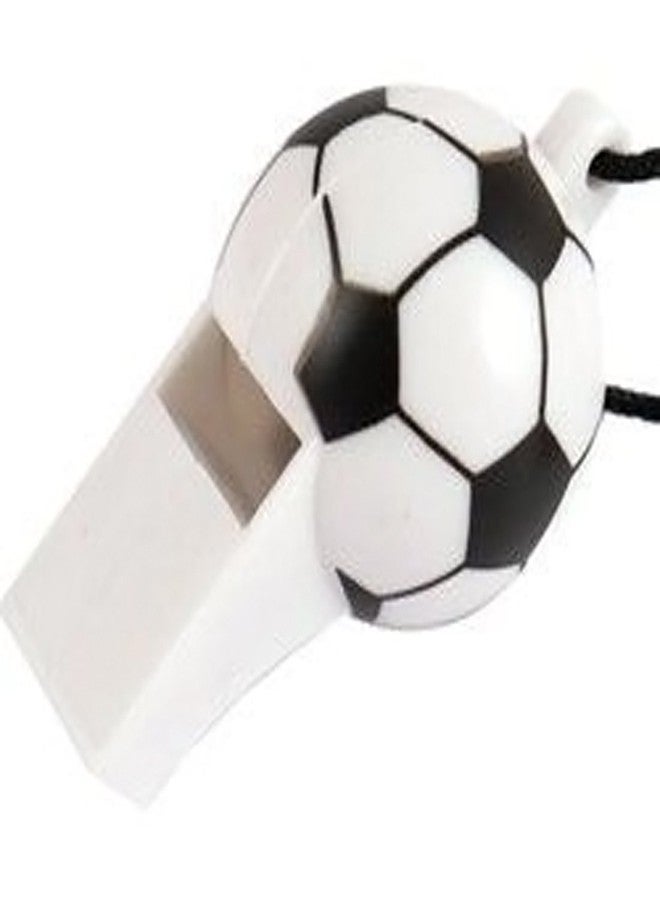 Evisha مجموعة من 12 صفارة مطبوعة برسومات كرة القدم من إيفيشا لحفلات أعياد ميلاد الأطفال (مجموعة من 12 قطعة) - Image 2